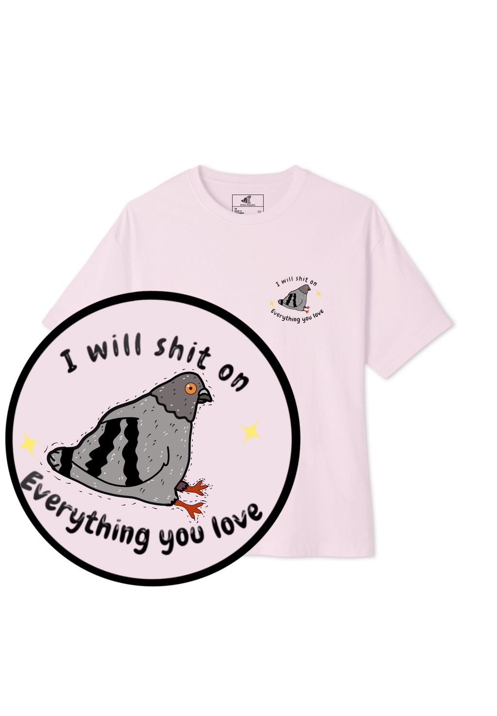 Coo & Destroy Tee (Unisex-lights)