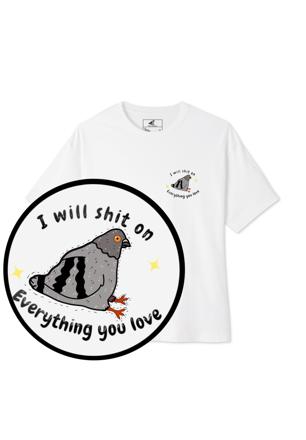 Coo & Destroy Tee (Unisex-lights)