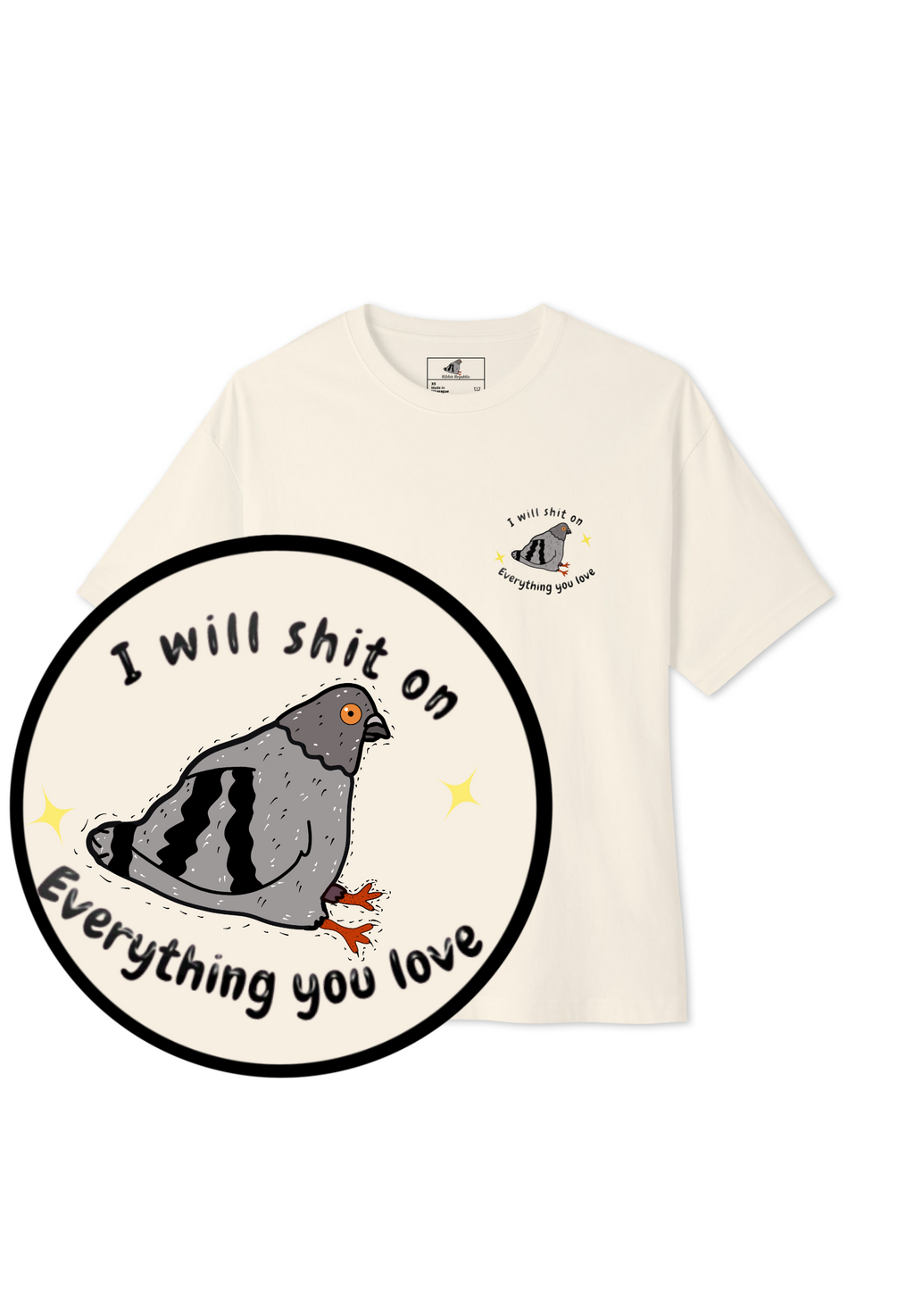 Coo & Destroy Tee (Unisex-lights)