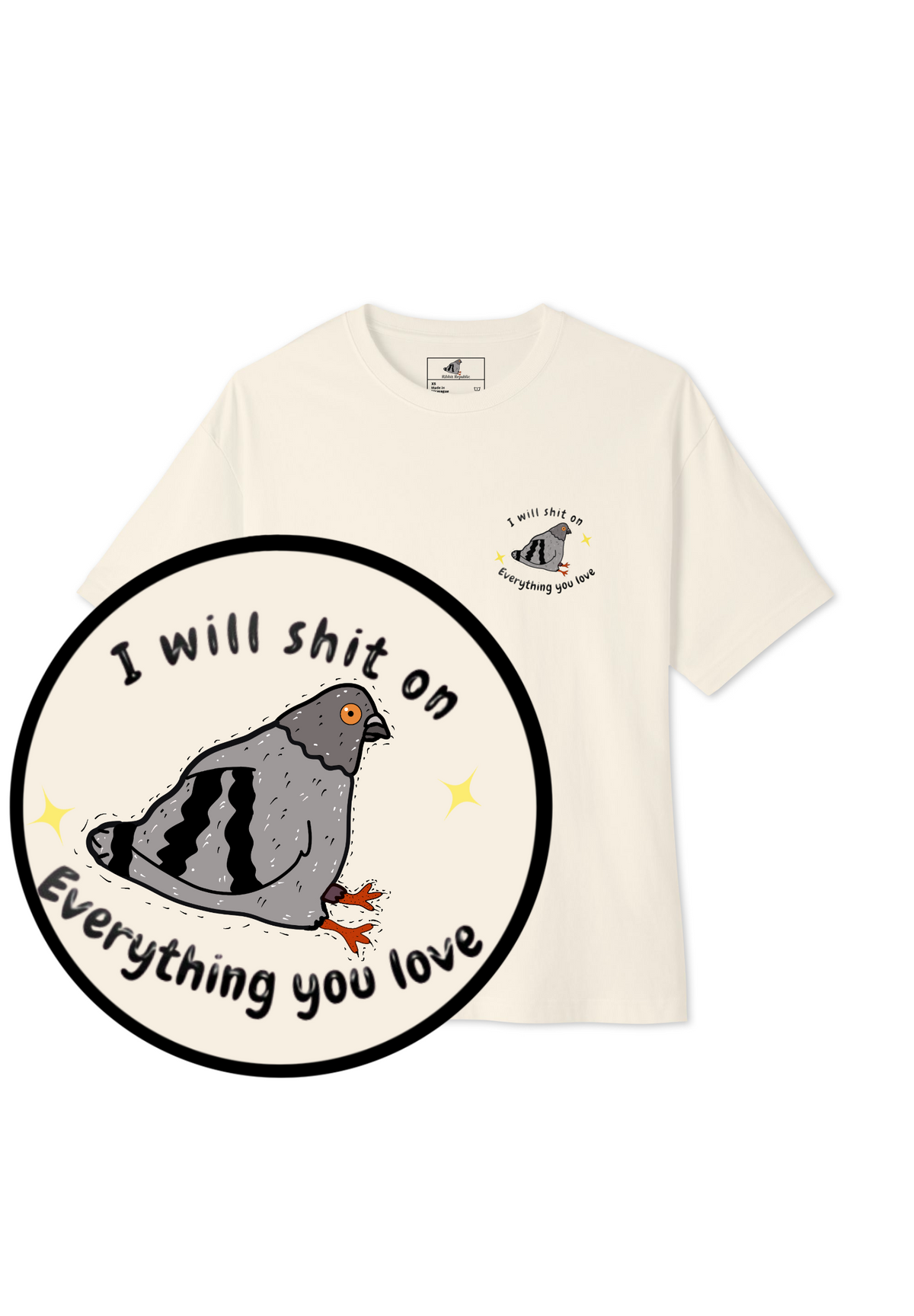 Coo & Destroy Tee (Unisex-lights)