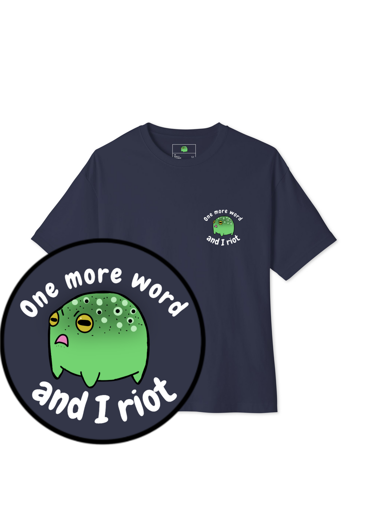 🐸😤🧨 Riot Frog Tee (Unisex - Darks)