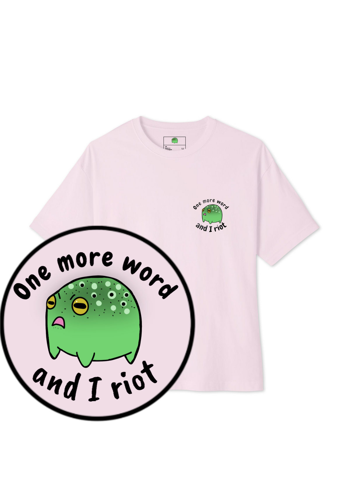 🐸😤🧨 Riot Frog Tee (Unisex - Lights)