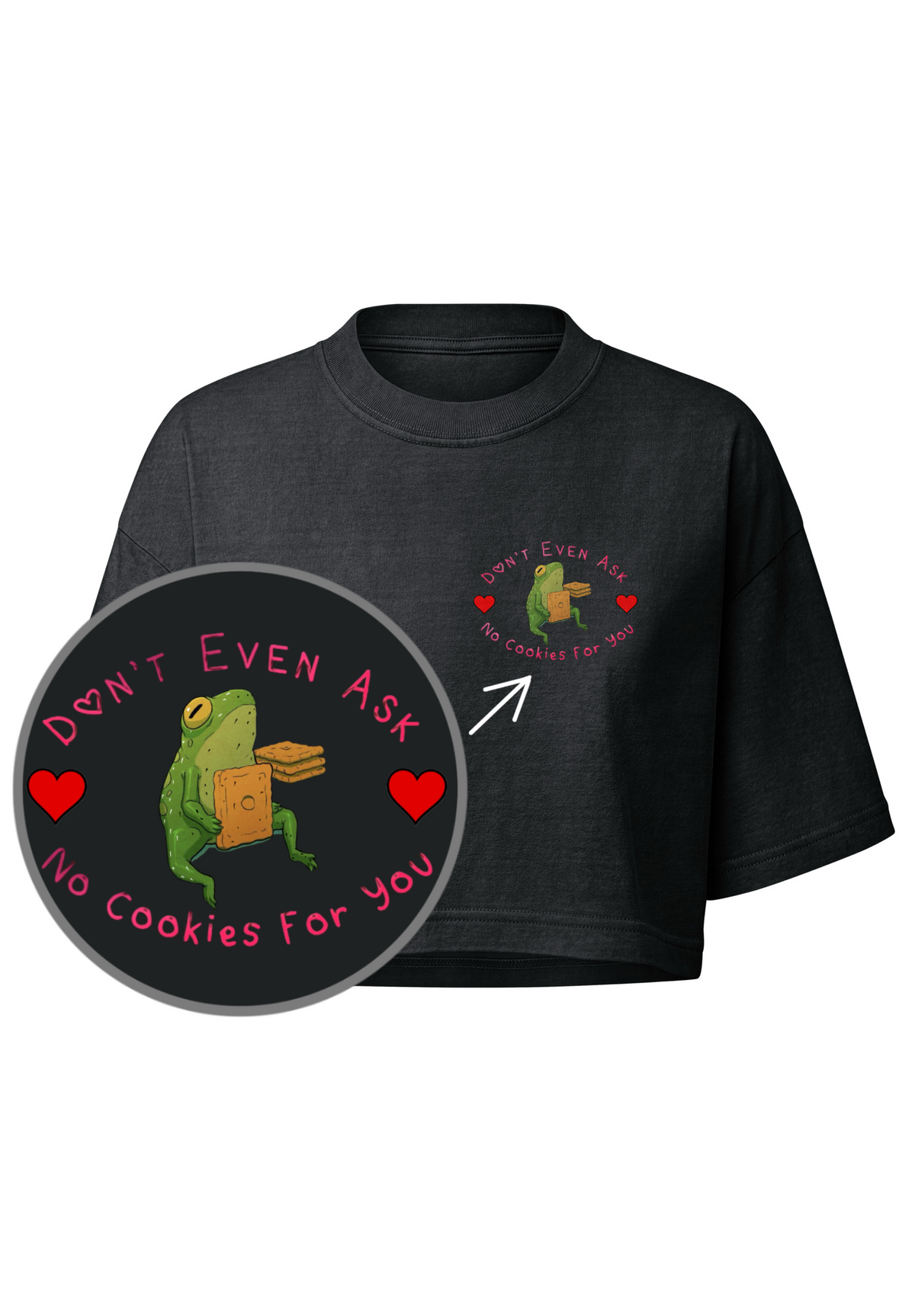🐸🍪 Don't Even Ask Cookie Frog Tee 💗🚫