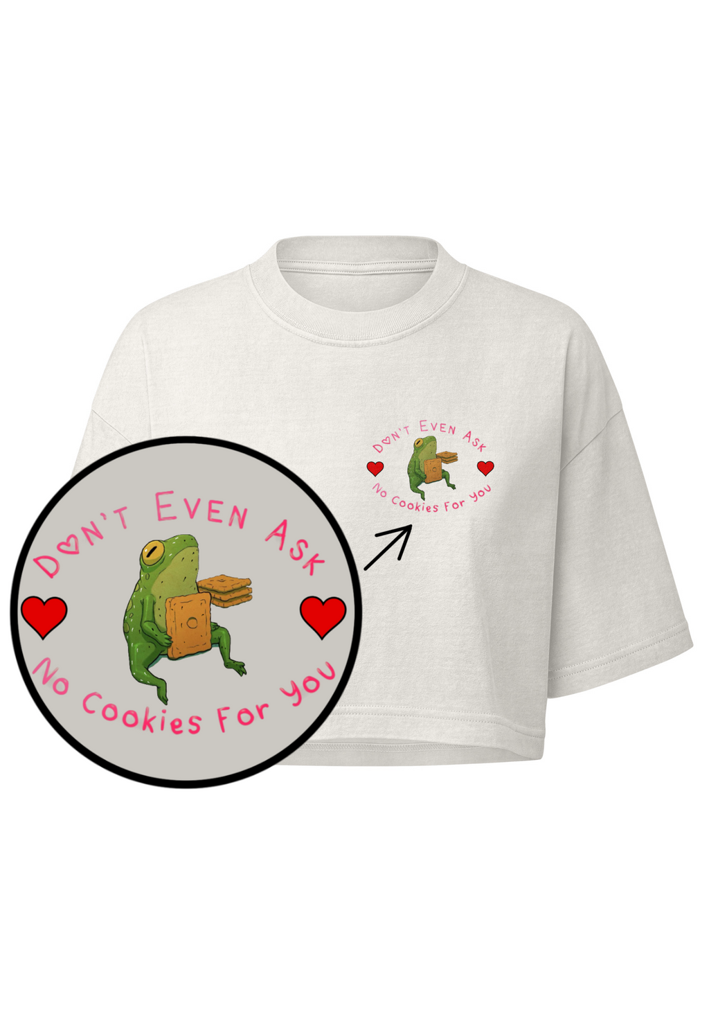 🐸🍪 Don't Even Ask Cookie Frog Tee 💗🚫